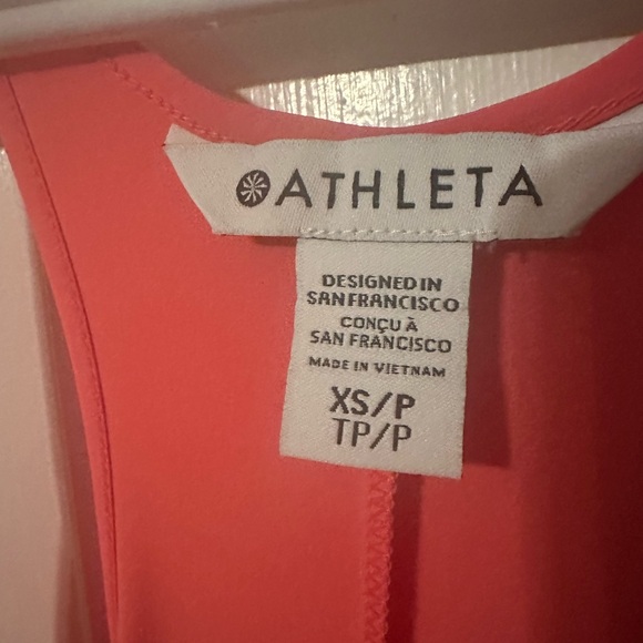 Athleta XS Coral Sleeveless Maxi Dress - Picture 3 of 4